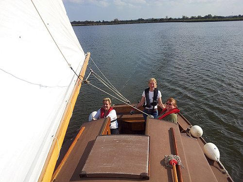 sailing on the Norfolk Broads